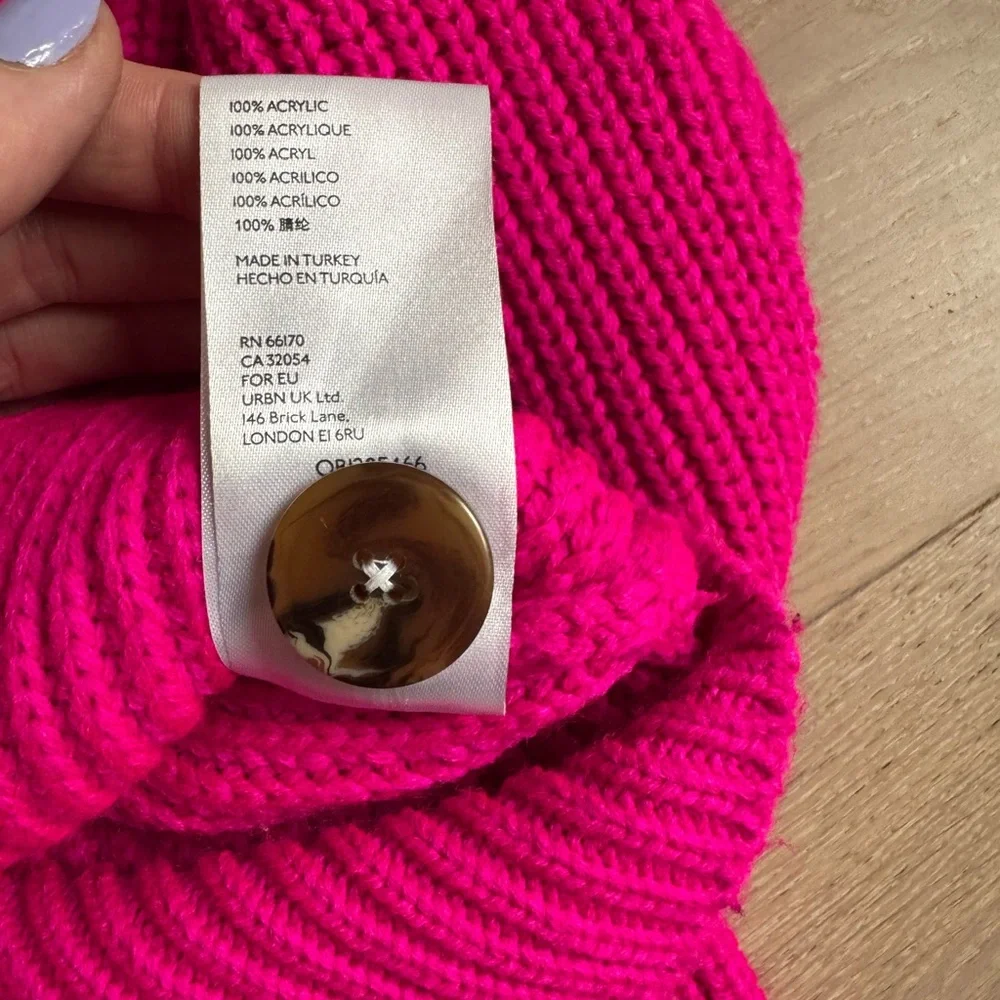 Maeve Women's Bright Pink Cardigan Sweater - Picture 7 of 7